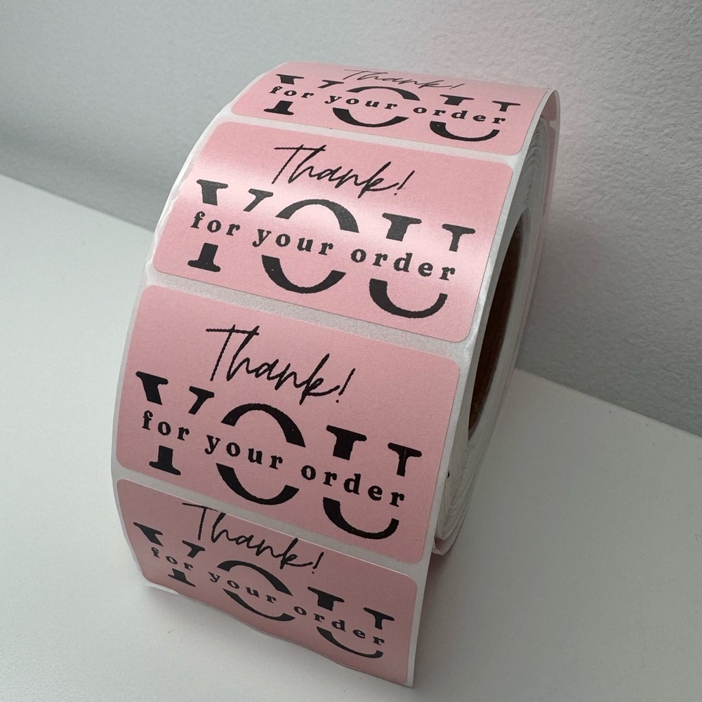 100 pcs Thank You for your order my 2" Stickers labels NWT - Picture 3 of 14